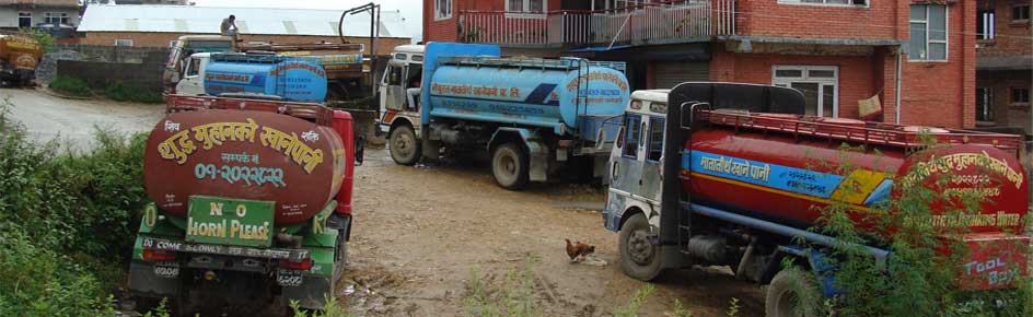 Water tankers engaged inillegalselling of water to the Kathmandu city from Matatirtha